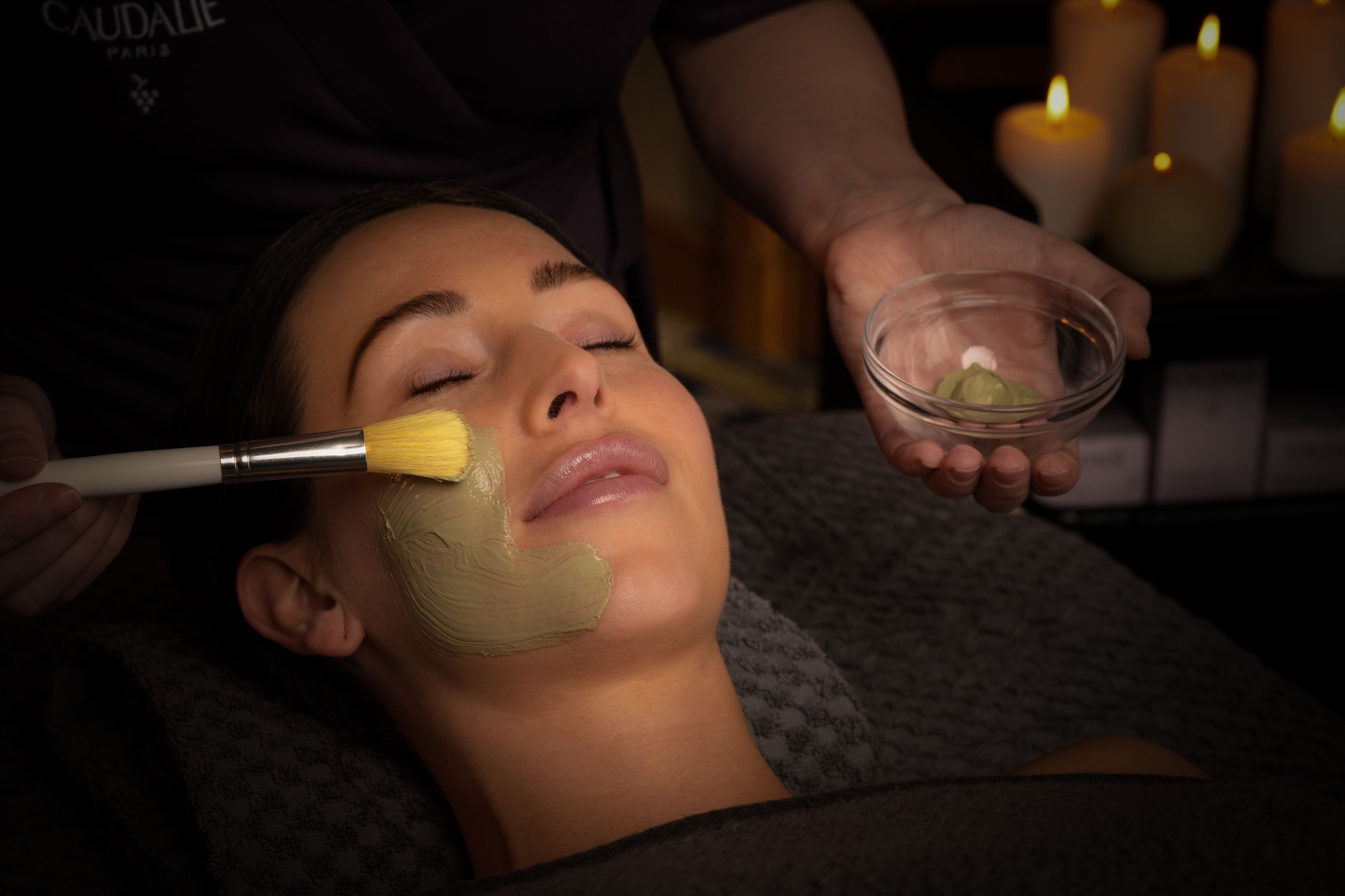 lady having a facial